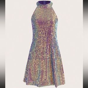 NWT purple sequin dress🩷